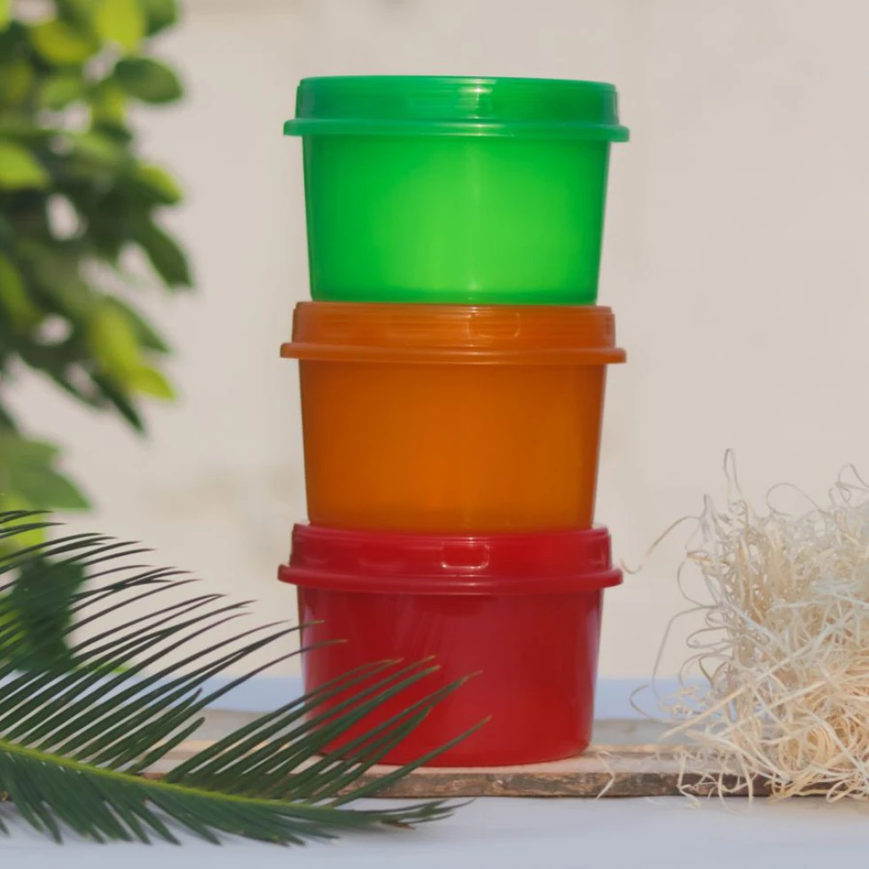 স্ট্যাকেবল ফুড কন্টেইনার (৩ পিস)